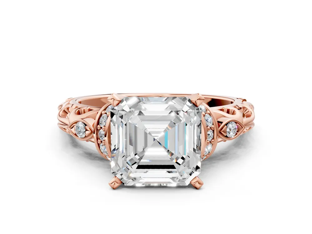Round Solitaire Ring in Platinum